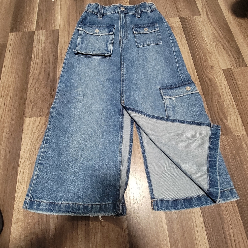 Zara Blue Denim Skirt - Picture 4 of 5